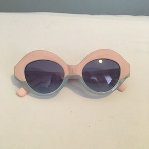 Crap Eyewear Sunglasses, pink and blue rims FUNKY!